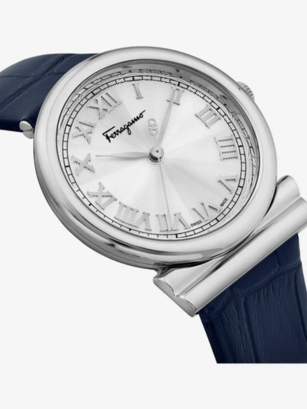 Ferragamo Womens Stainless Steel 34mm Strap Fashion Watch